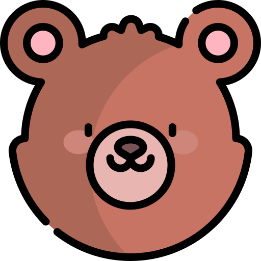 Bear Kawaii Lineal color icon