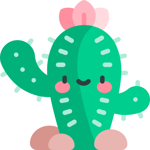 cactus Kawaii Flat icona