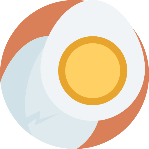huevo duro Detailed Flat Circular Flat icono