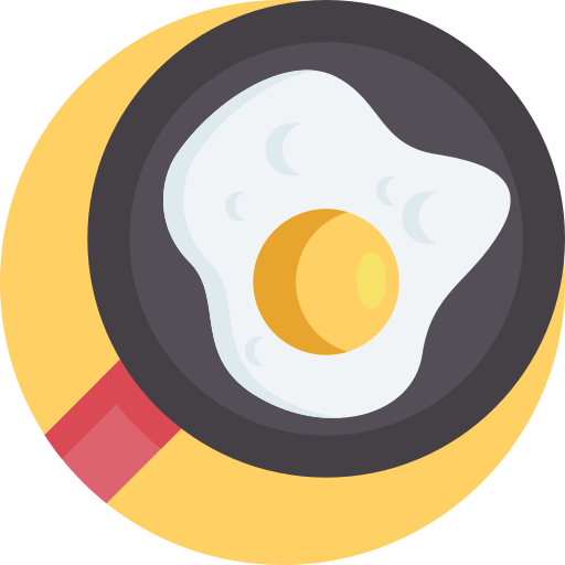 omelette Detailed Flat Circular Flat icon