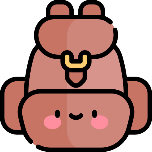 schulranzen Kawaii Lineal color icon