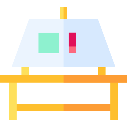 Drawing table Basic Straight Flat icon