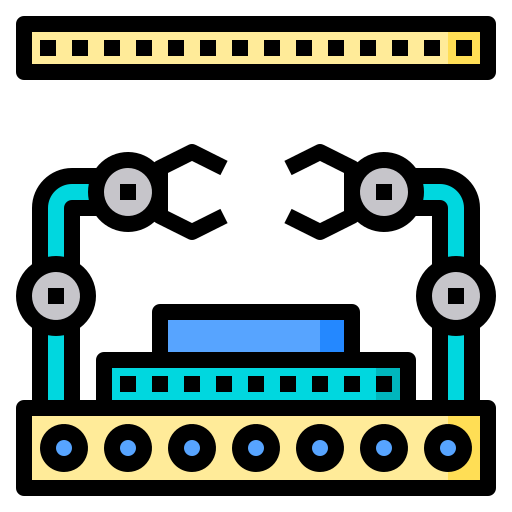 bras de robot Phatplus Lineal Color Icône