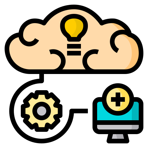 Cloud settings Phatplus Lineal Color icon