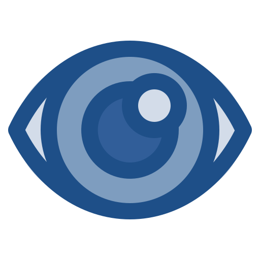 Eye Generic Blue icon