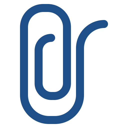 Paperclip Generic Blue icon