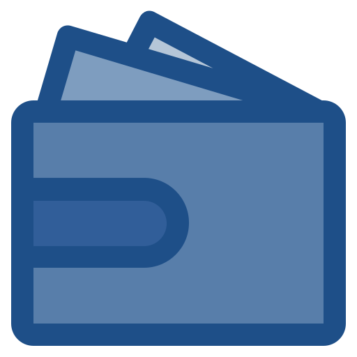 Wallet Generic Blue icon