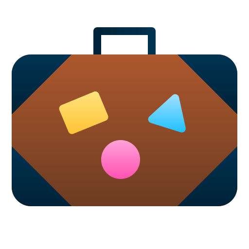 Briefcase Andinur Flat Gradient icon