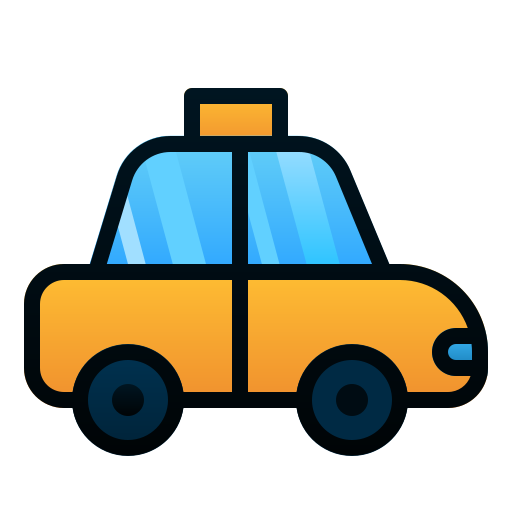 Taxi Andinur Lineal Color Gradient icon