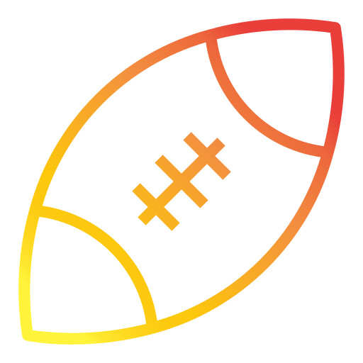 Rugby ball Generic Gradient icon