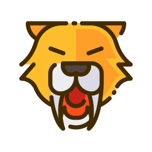 Saber tooth Good Ware Lineal Color icon
