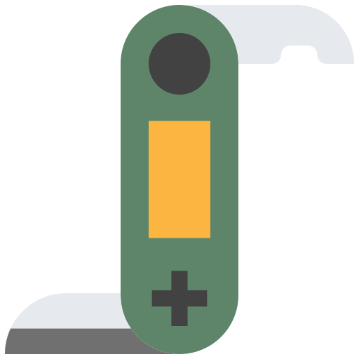 cuchillo del ejército suizo Good Ware Flat icono