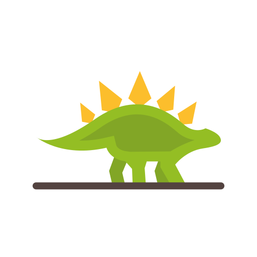 stegosaurus Good Ware Flat icoon