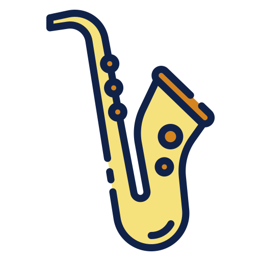 Saxophone Good Ware Lineal Color icon