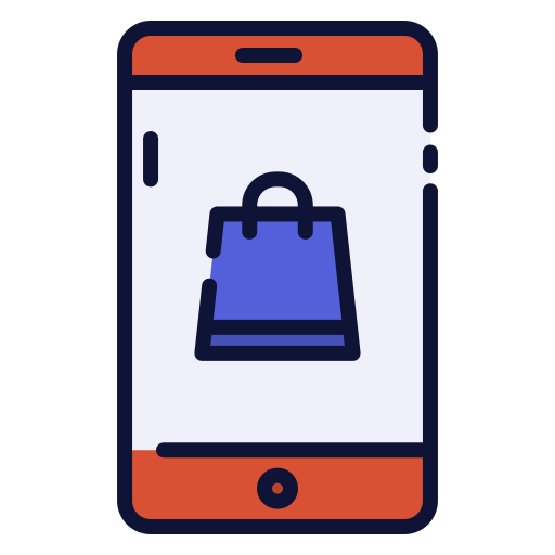 Mobile shopping Good Ware Lineal Color icon