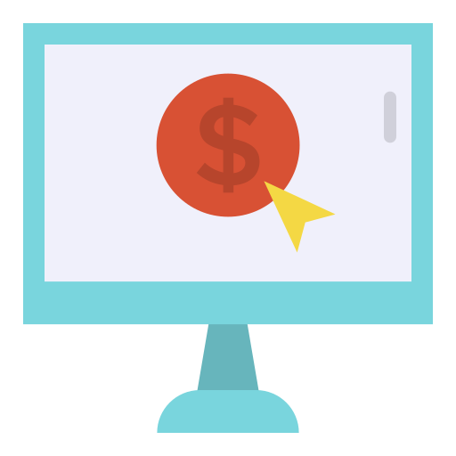 pay per click Good Ware Flat icon