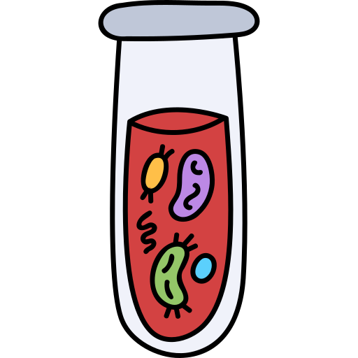 Blood test Hand Drawn Color icon