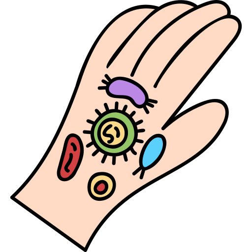 hand Hand Drawn Color icon