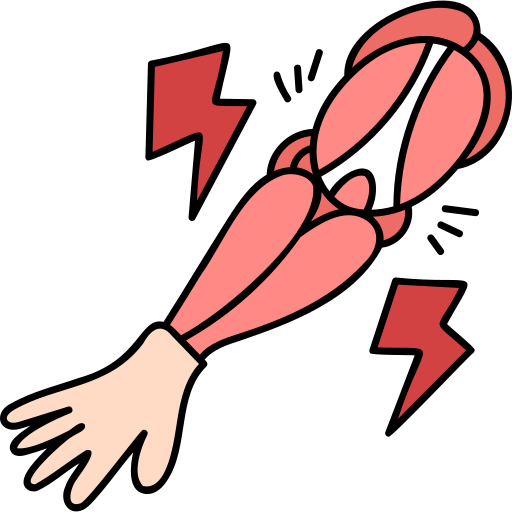 Pain Hand Drawn Color icon