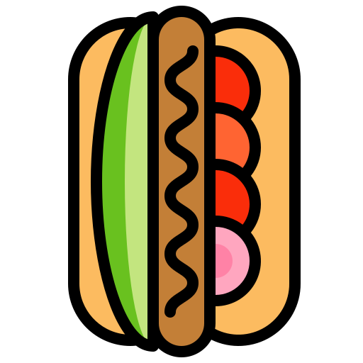 hotdog Generic Outline Color ikona