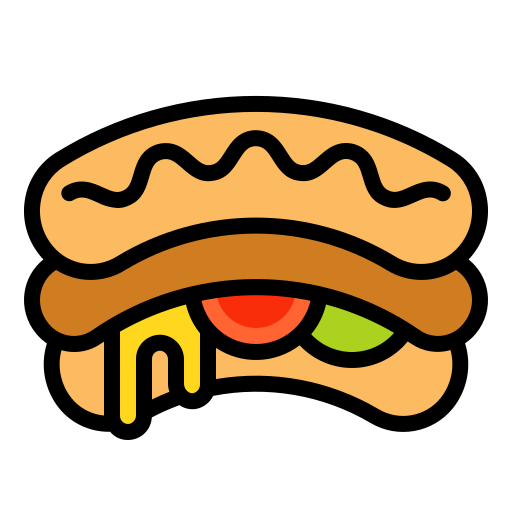 hotdog Generic Outline Color icon