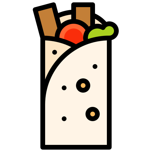 burrito Generic Outline Color Ícone