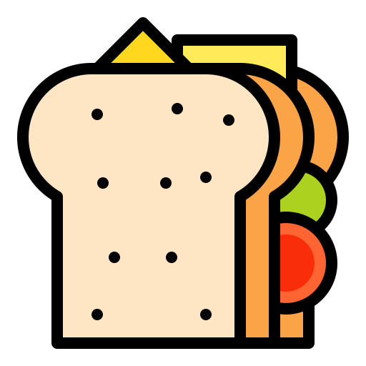 sandwich Generic Outline Color icon