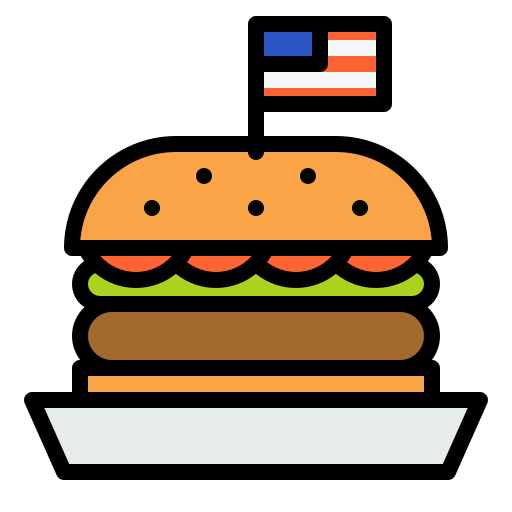 hamburger Generic Outline Color icon