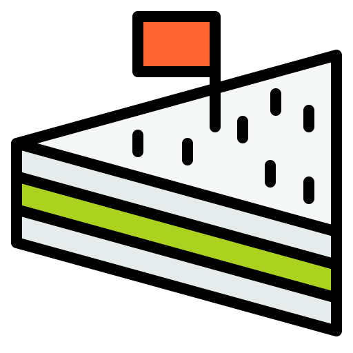 emparedado Generic Outline Color icono