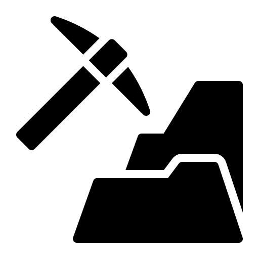 de mijne Generic Glyph icoon