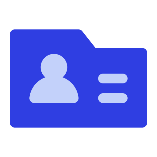 Contacts Generic Blue icon