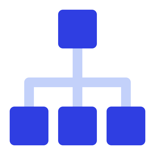 organização Generic Blue Ícone