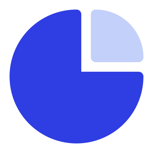 wykres kołowy Generic Blue ikona