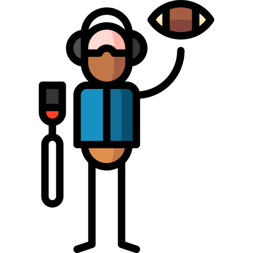 American football Puppet Characters Lineal Color icon