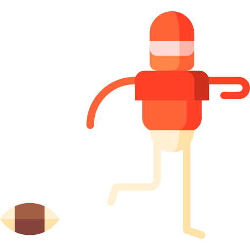 football americano Puppet Characters Flat icona