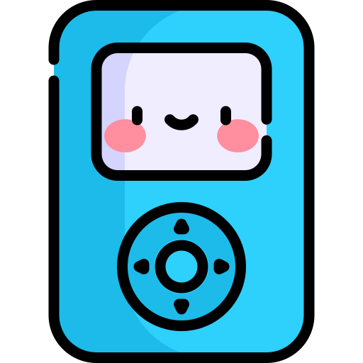 ipod Kawaii Lineal color icoon