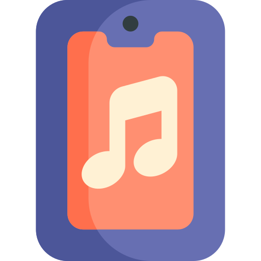 음악 앱 Kawaii Flat icon