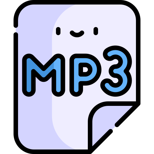 mp3 Kawaii Lineal color icon