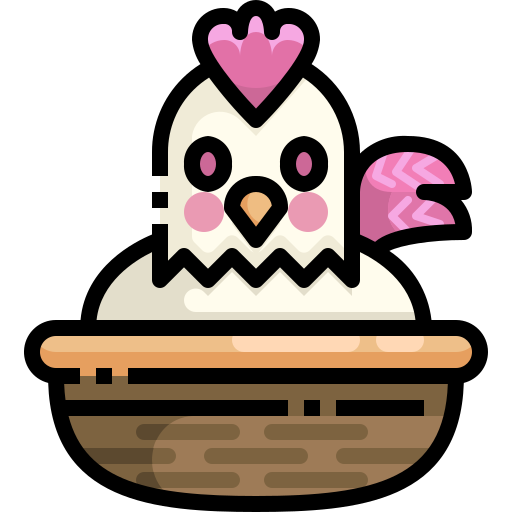 Chicken Justicon Lineal Color icon