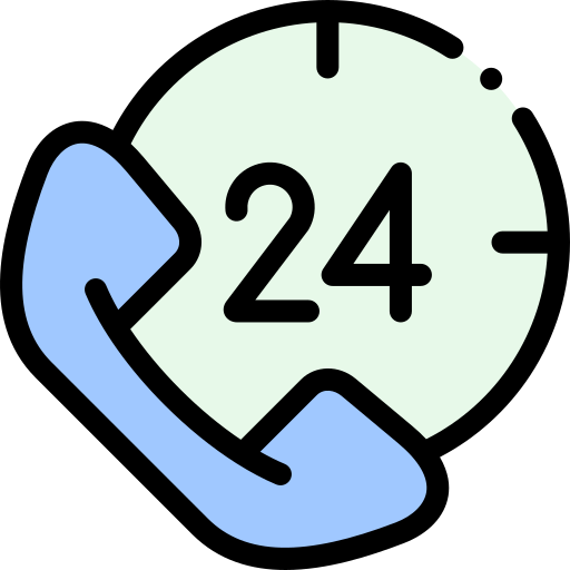 24 시간 Detailed Rounded Lineal color icon