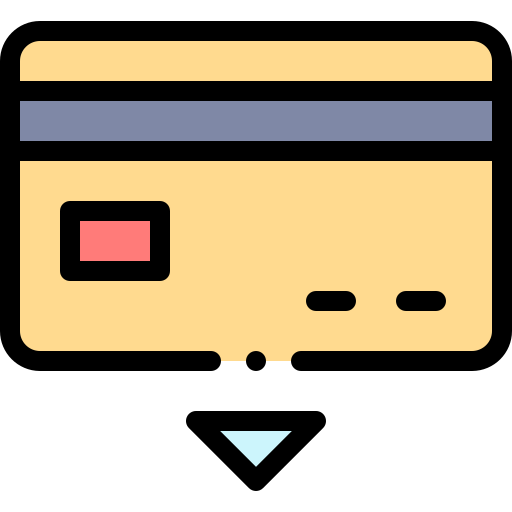 karta kredytowa Detailed Rounded Lineal color ikona