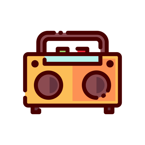 ラジカセ Good Ware Lineal Color icon