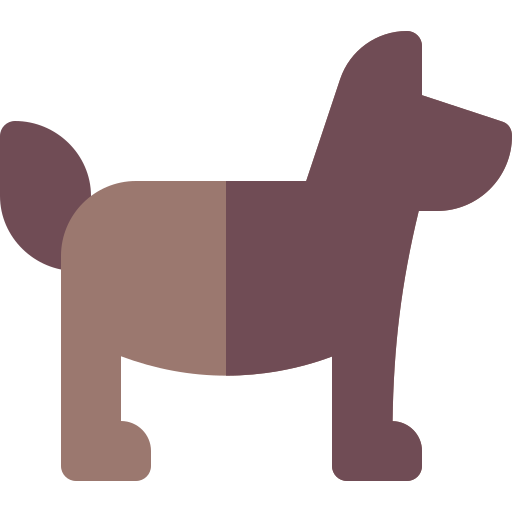 perro Basic Rounded Flat icono