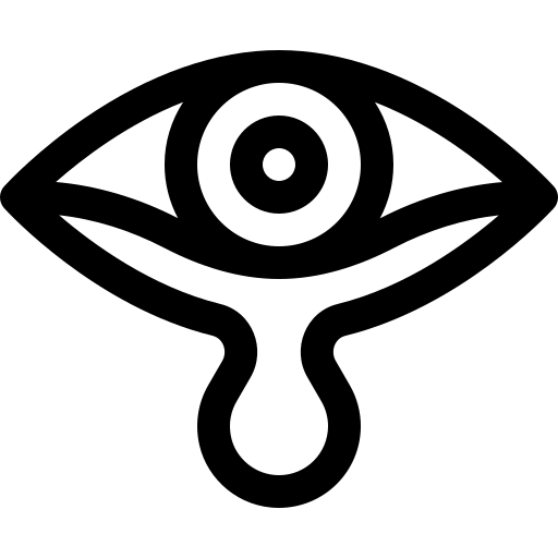 conjuntivite Basic Rounded Lineal Ícone