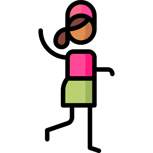 보행 Puppet Characters Lineal Color icon