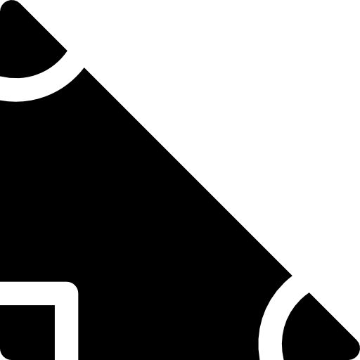 triángulo Basic Rounded Filled icono