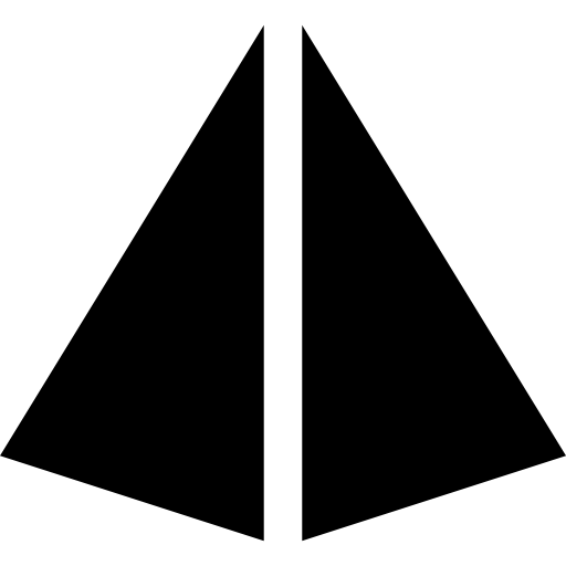 piramide Basic Rounded Filled icoon