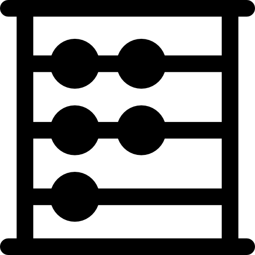 Abacus Basic Rounded Filled icon