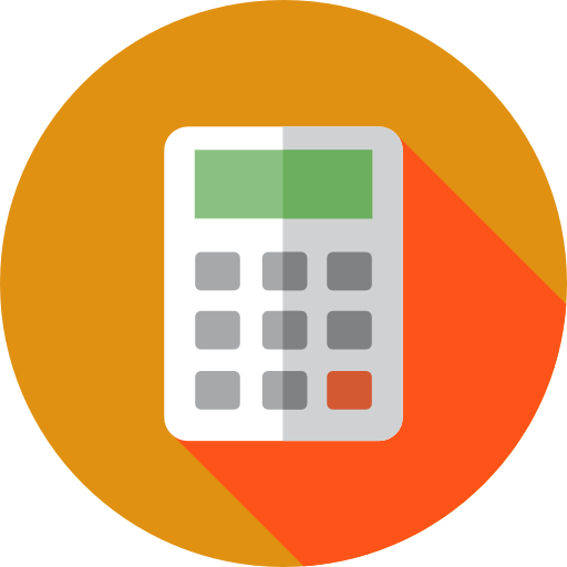 calculadora Flat Circular Flat icono