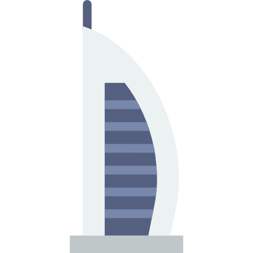 Burj al arab Basic Miscellany Flat icon